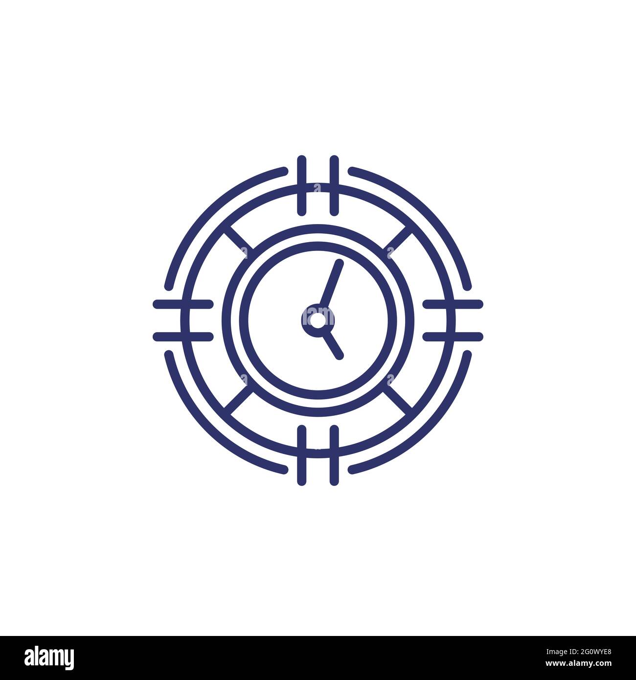 time management concept, line icon Stock Vector Image & Art - Alamy