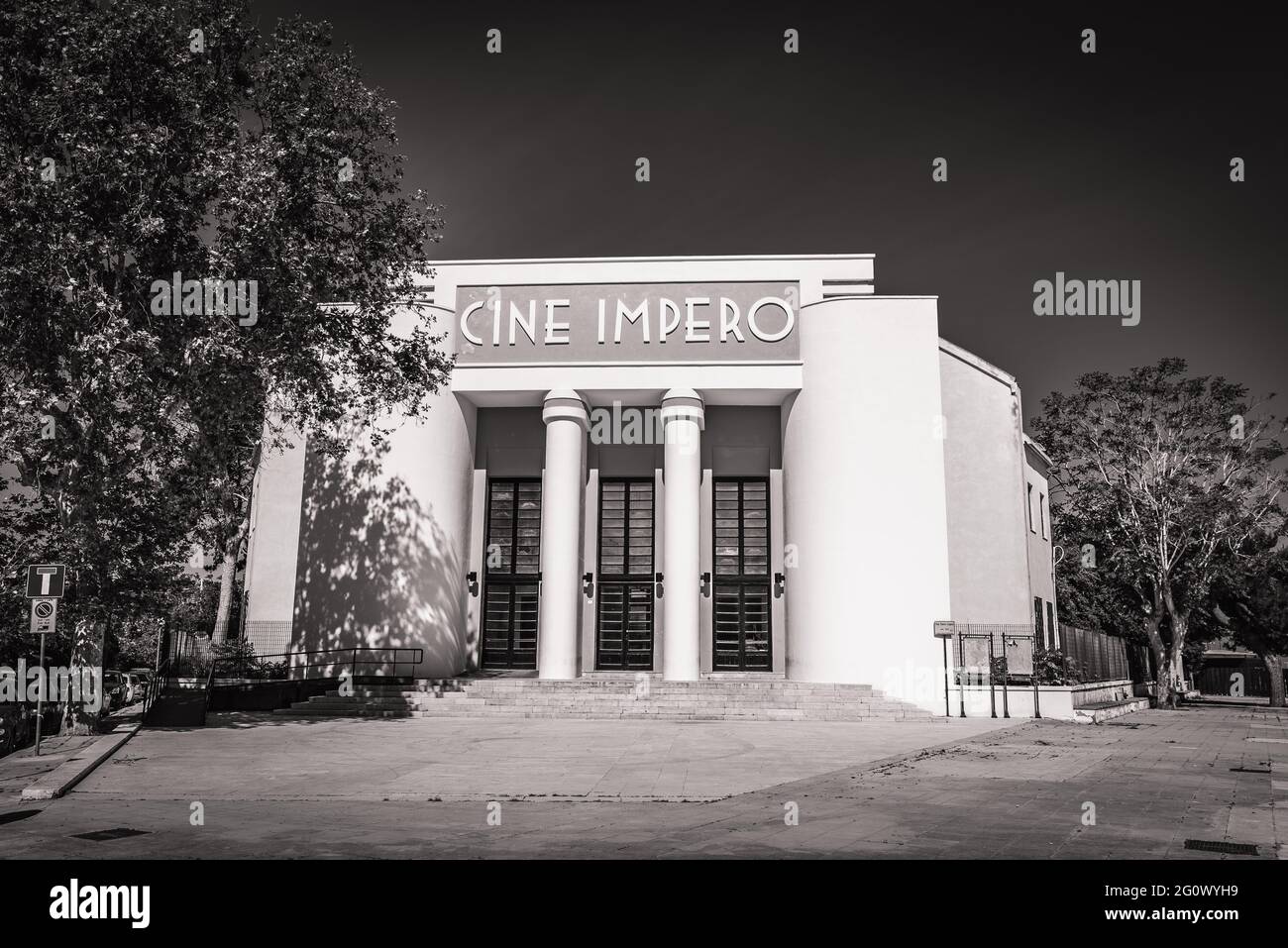 Teatro Impero, Marsala, Trapani, Sicily, Italy, Europe Stock Photo