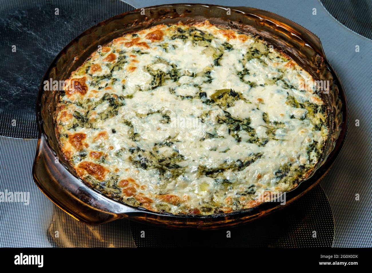Baked spinach dip in casserole hires stock photography and images Alamy