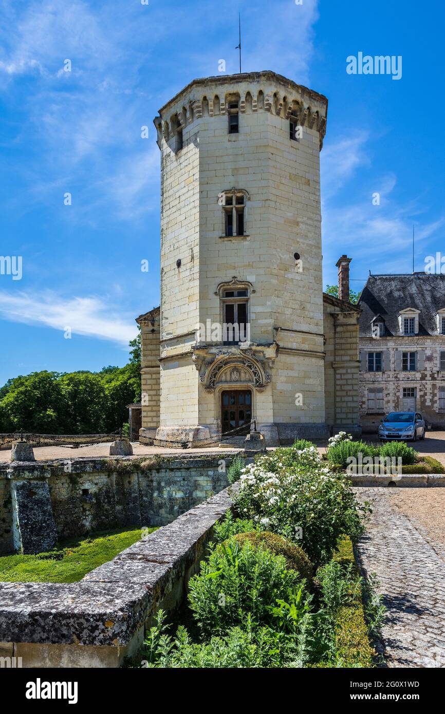 Chateau de Saint-Aignan, Loir-et-Cher (41), France. Stock Photo