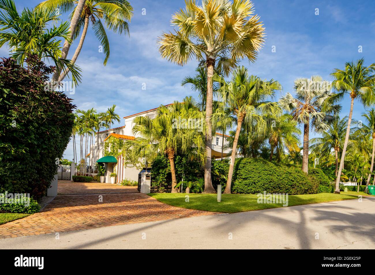 Miami, FL, USA - June 3, 2021: Luxury single family home in Key ...