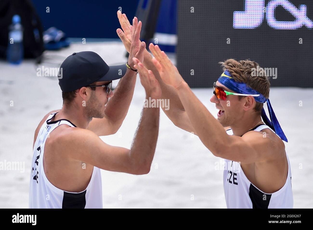 Ostrava, Czech Republic. 03rd June, 2021. Patrik Manas, left, and Jiri