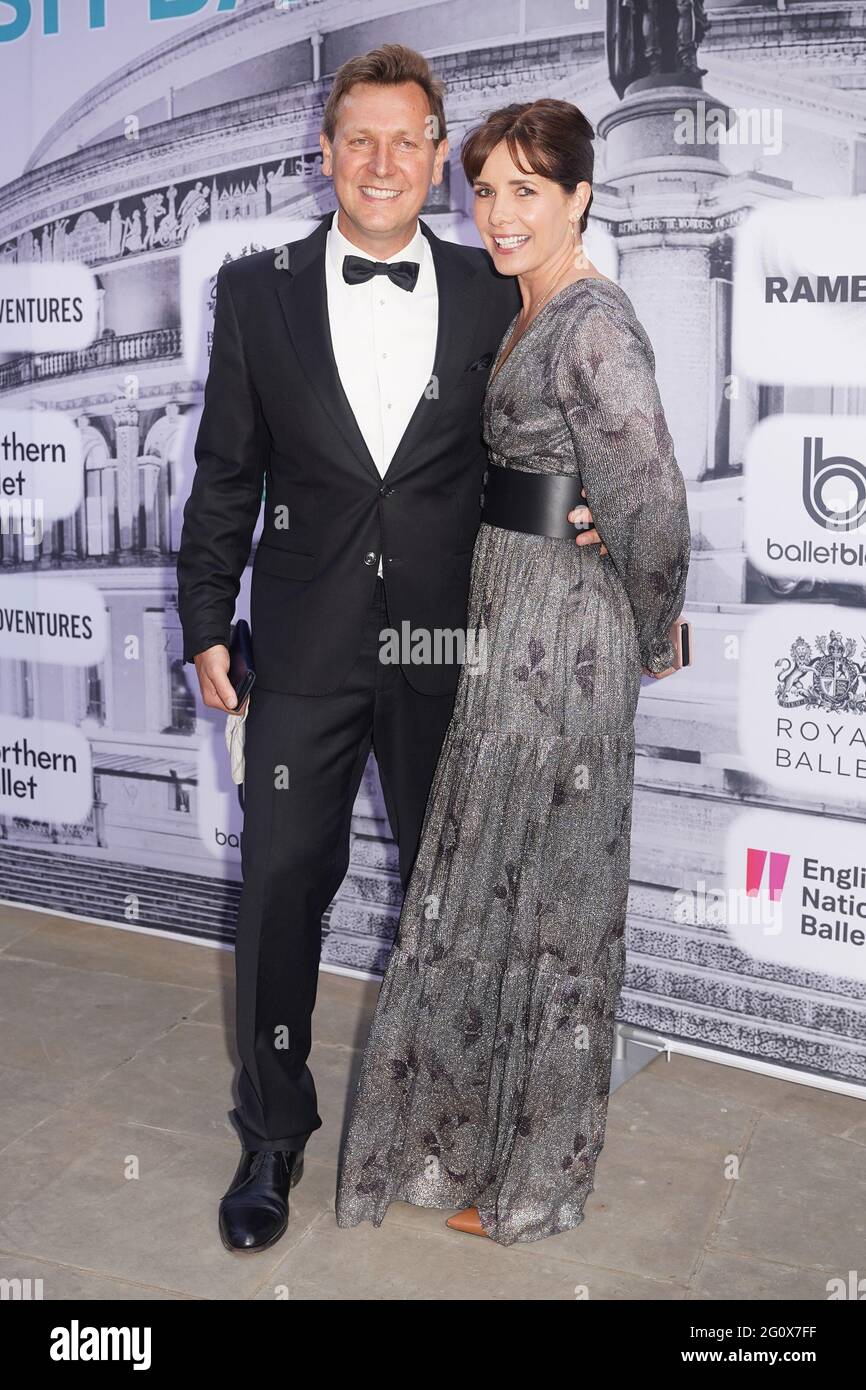 Dame Darcey Bussell with her husband Angus Forbes at the British Ballet