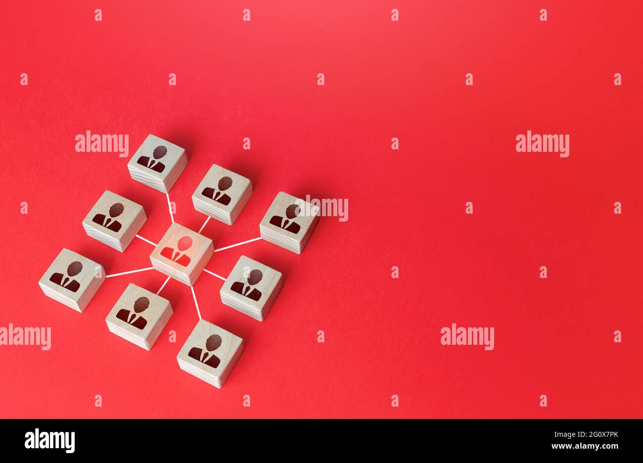 The leader controls the people around him. Leadership skills, complete