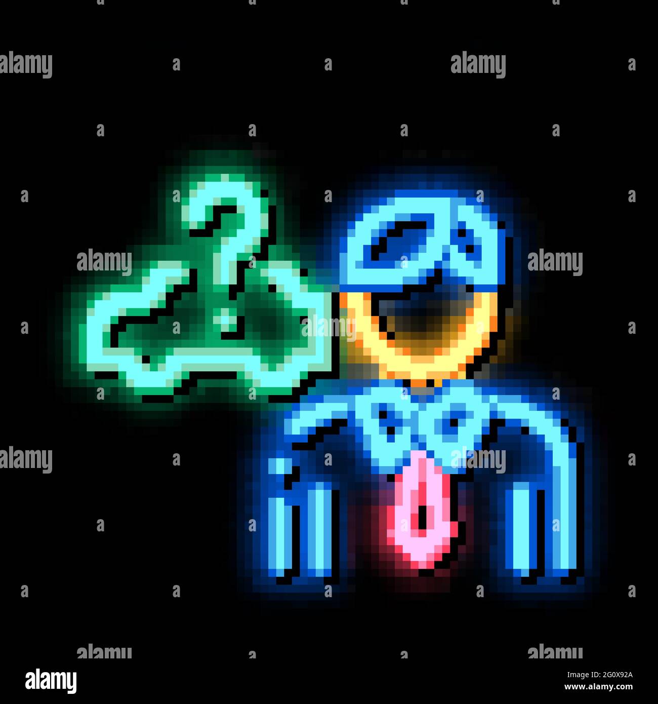 Buyer Chooses Car neon glow icon illustration Stock Vector Image & Art ...