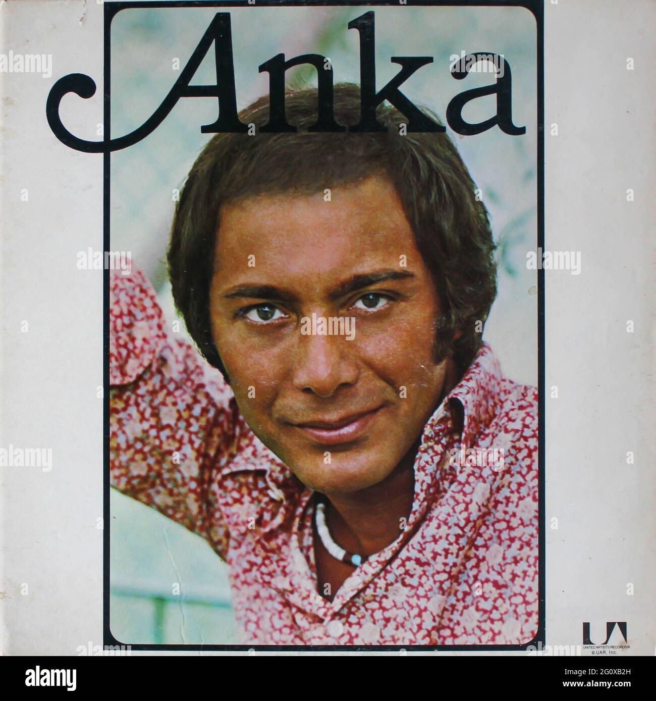 Soft Rock, pop, and jazz artist, Paul Anka music album on vinyl record LP disc. Titled: Anka album cover Stock Photo