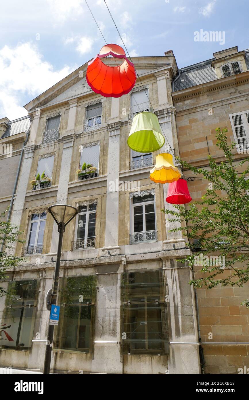 Place de Grevenbroich, Saint-Chamond, Loire, France Stock Photo