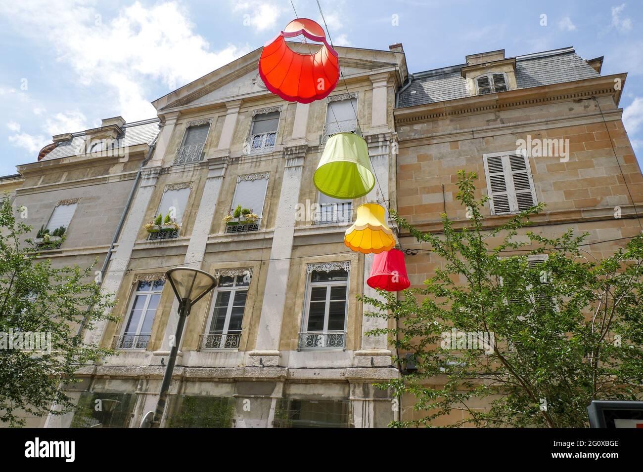 Place de Grevenbroich, Saint-Chamond, Loire, France Stock Photo