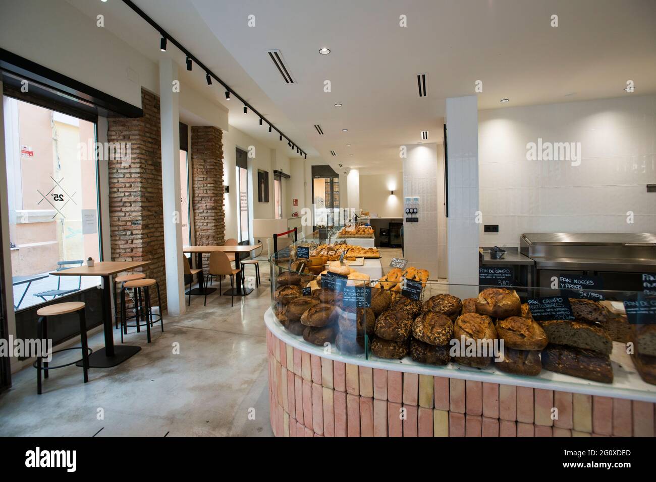Bakery and pastry shop 25º, Malaga Stock Photo Alamy