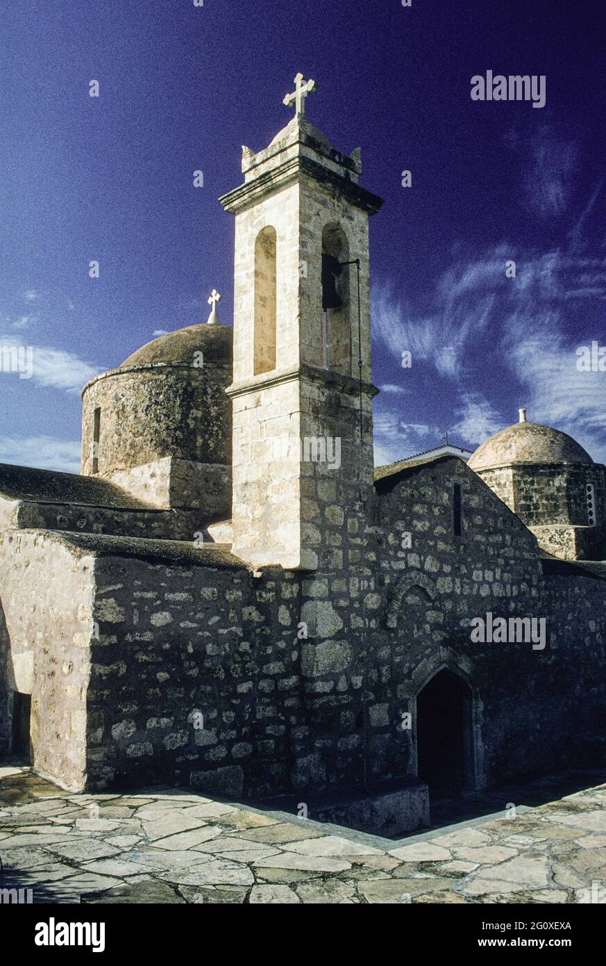 Alte Kirche im Dorf Droushia in Zypern - old church in Cyprus in the village of Droushia Stock Photo
