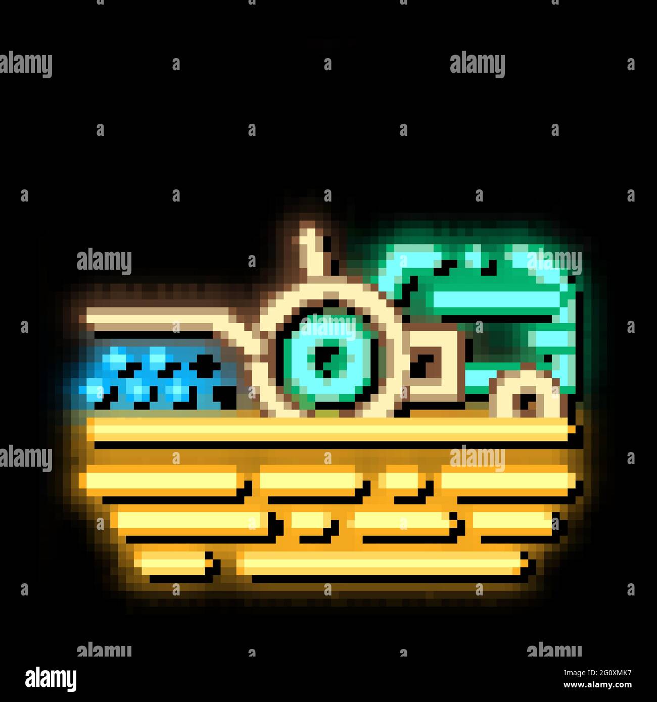 Tractor On Field neon glow icon illustration Stock Vector Image & Art ...