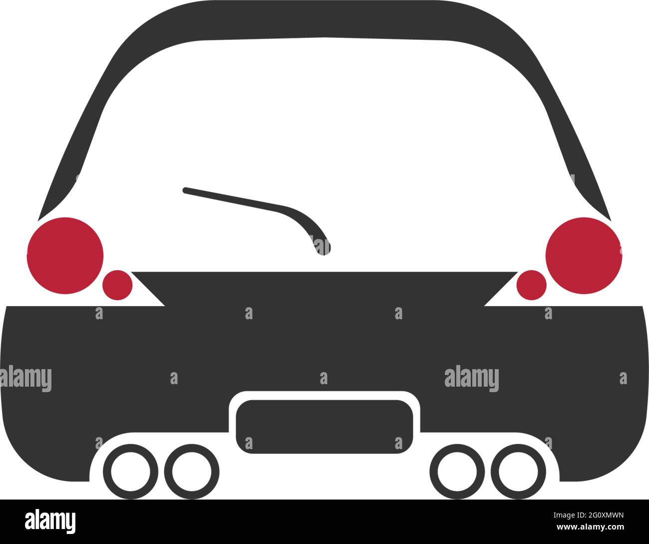 Car icon logo design concept illustration vector Stock Vector