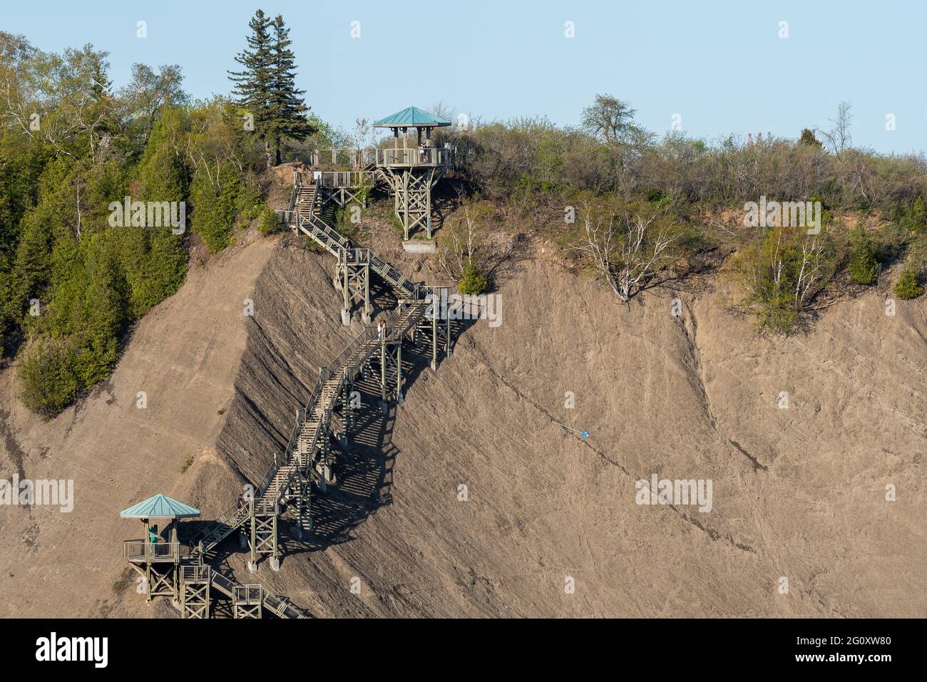 National park of the Montmorency Falls of the Sepaq in Quebec city Stock Photo Alamy