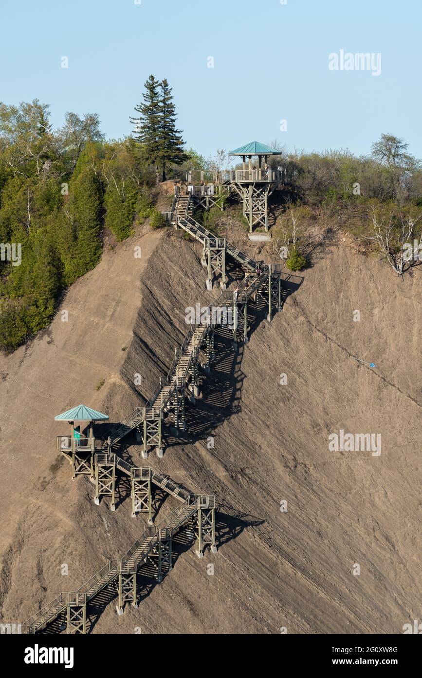 National park of the Montmorency Falls of the Sepaq in Quebec city Stock Photo Alamy