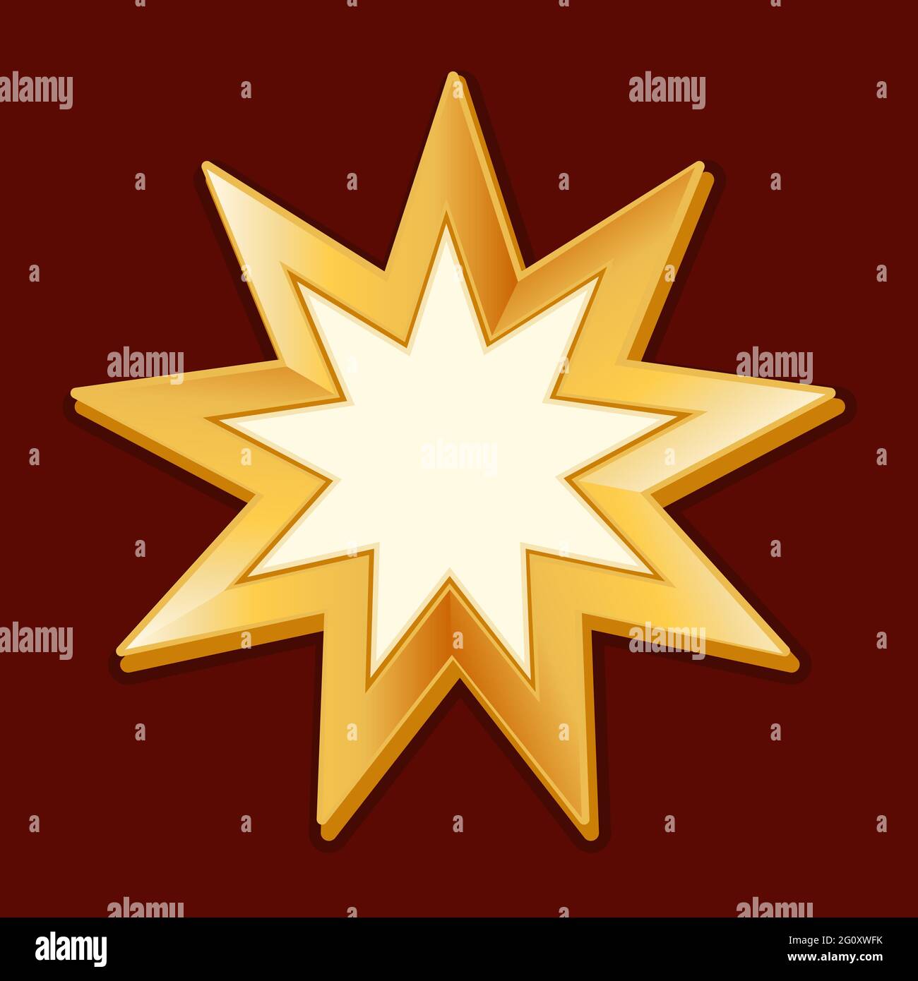 Icon Bahai Nine Pointed Star High Resolution Stock Photography and Images Alamy