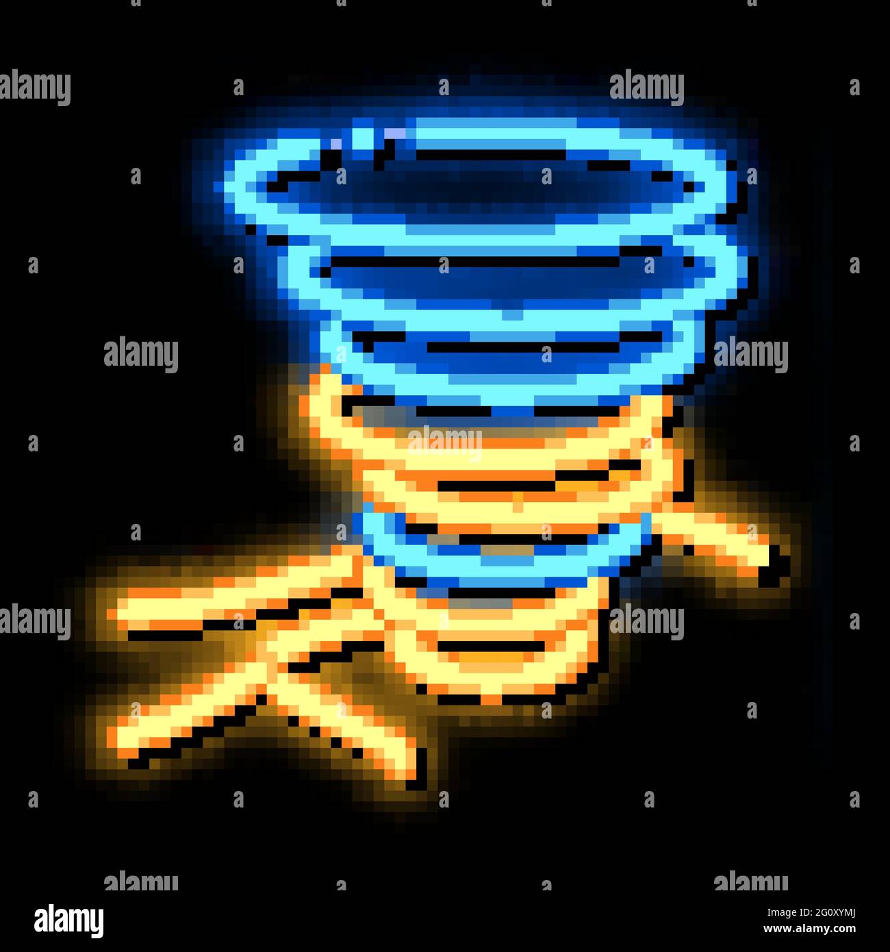 Tornado Field neon glow icon illustration Stock Vector Image & Art - Alamy
