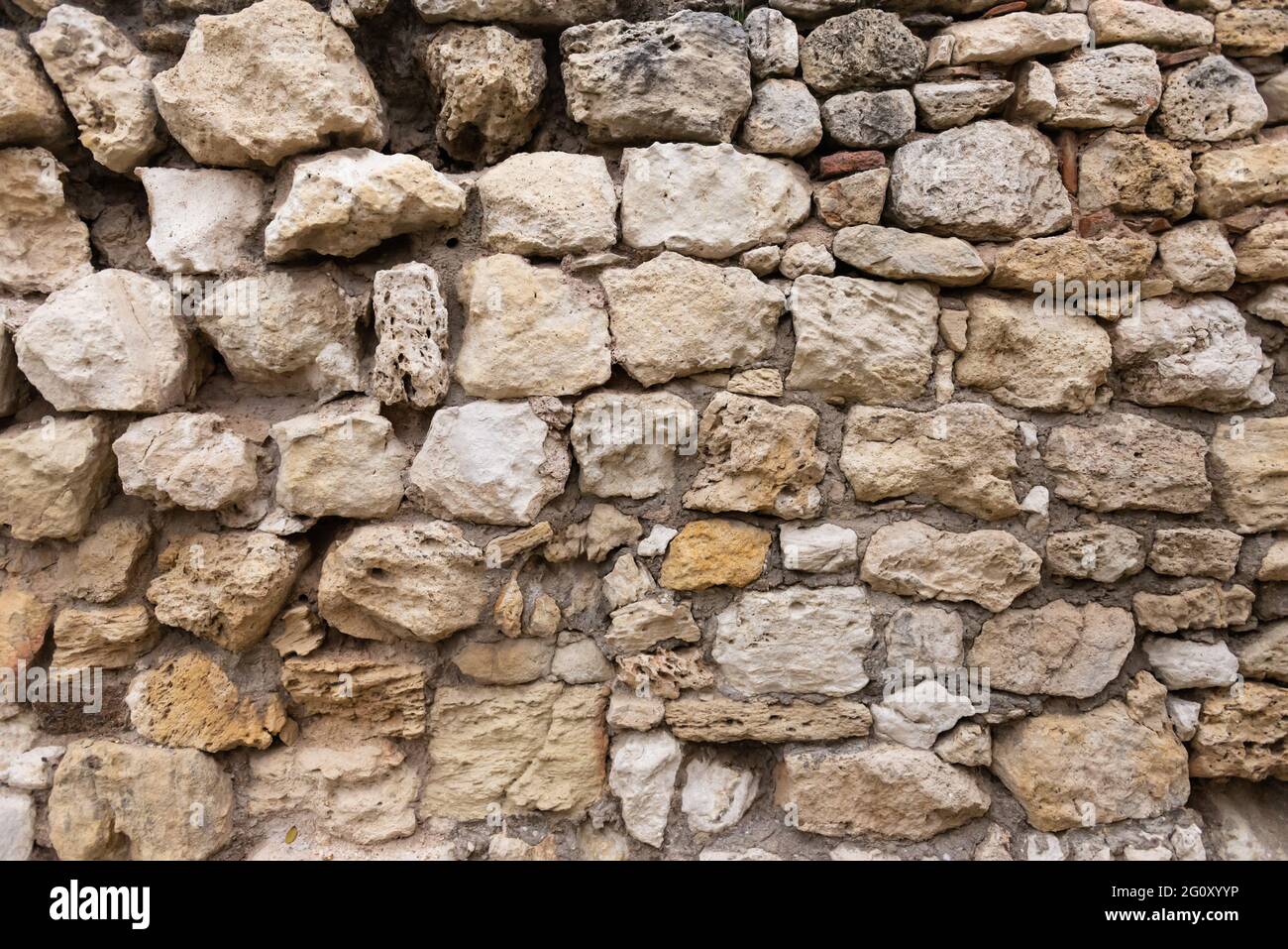 Old masonry of stones. Old stone and old masonry close-up Stock Photo ...