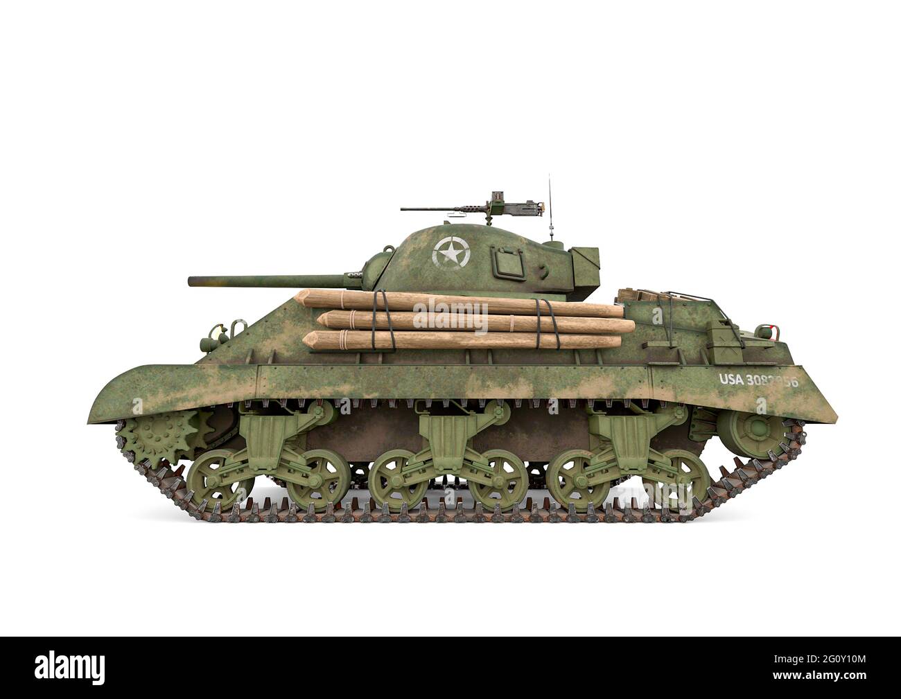 military tank side view