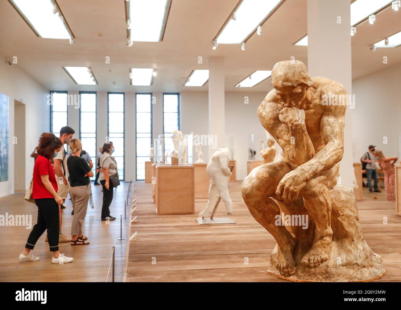 London, Britain. 3rd June, 2021. People visit 'The EY Exhibition: The Making of Rodin' exhibition at Tate Modern in London, Britain, on June 3, 2021. Credit: Han Yan/Xinhua/Alamy Live News Stock Photo