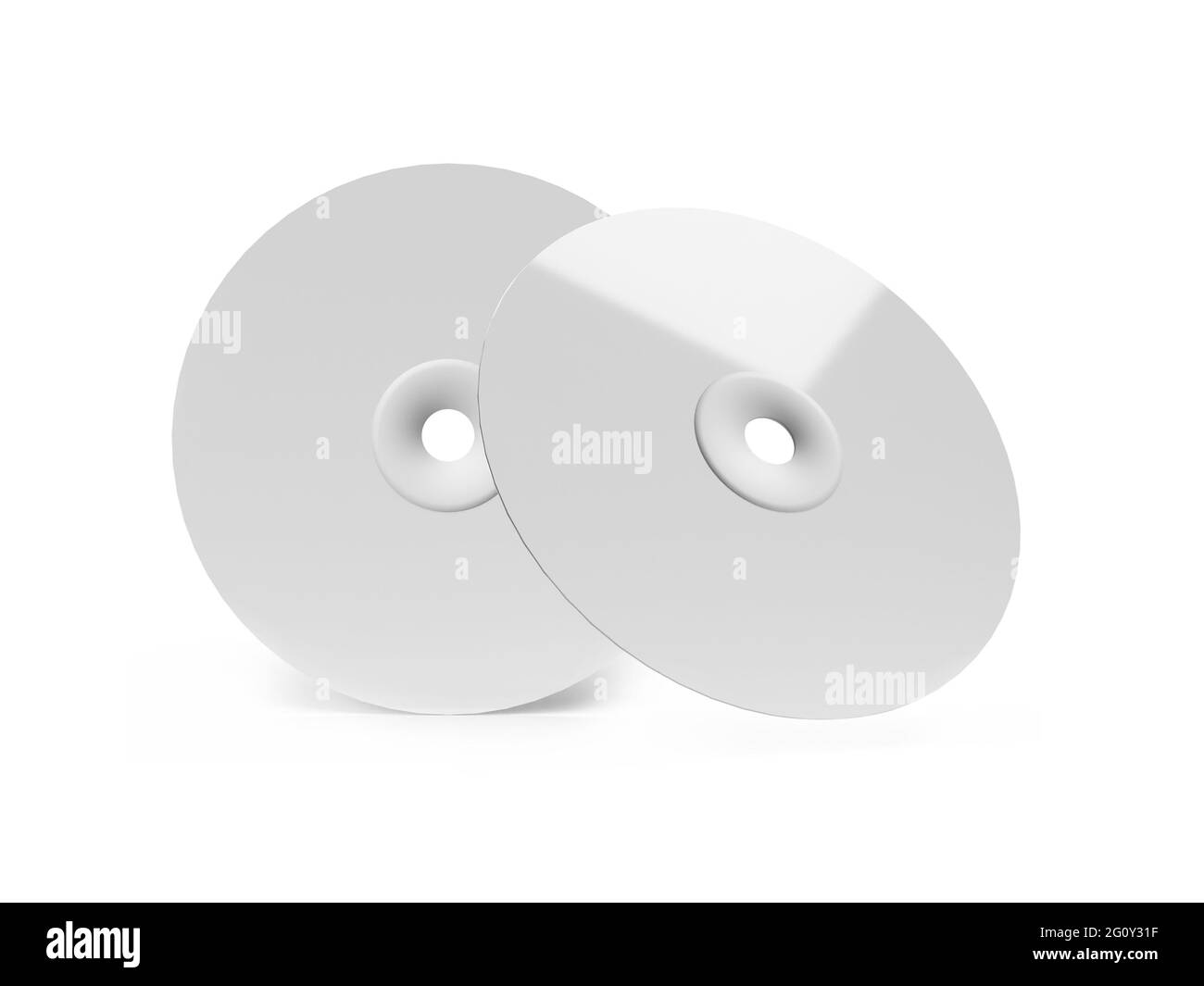 Compact Disc 3D Illustration Mockup Scene on Isolated Background. CD or ...