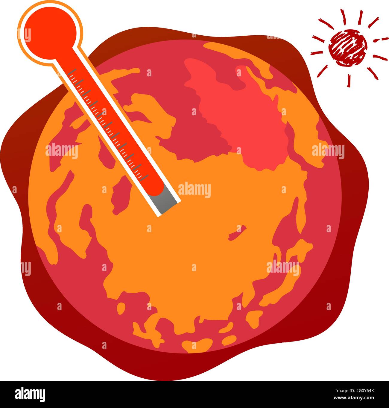 This is a illustration of a Global warming Stock Vector Image & Art - Alamy