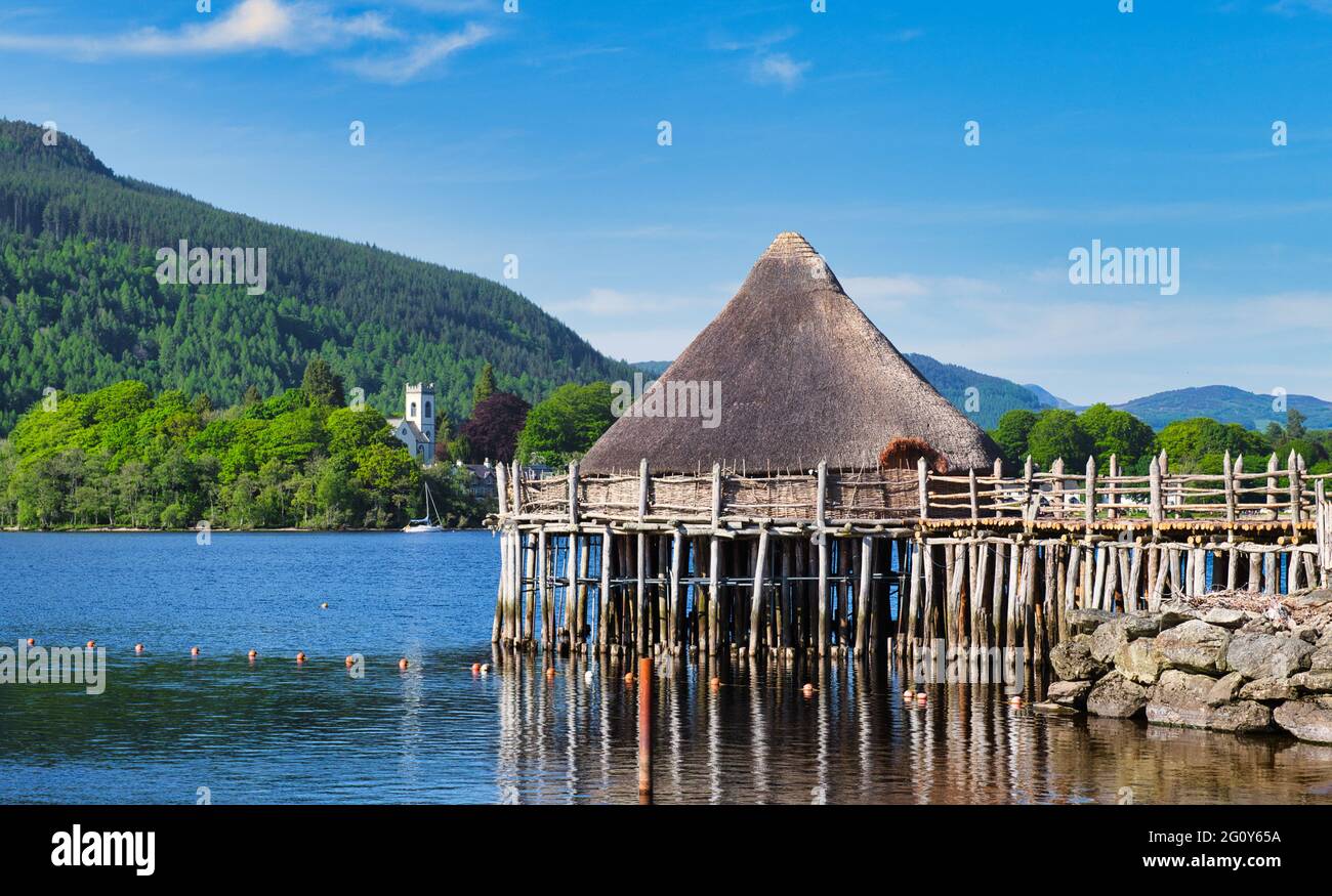 The Crannog Centre, Kenmore, Perthshire, Scotland Stock Photo