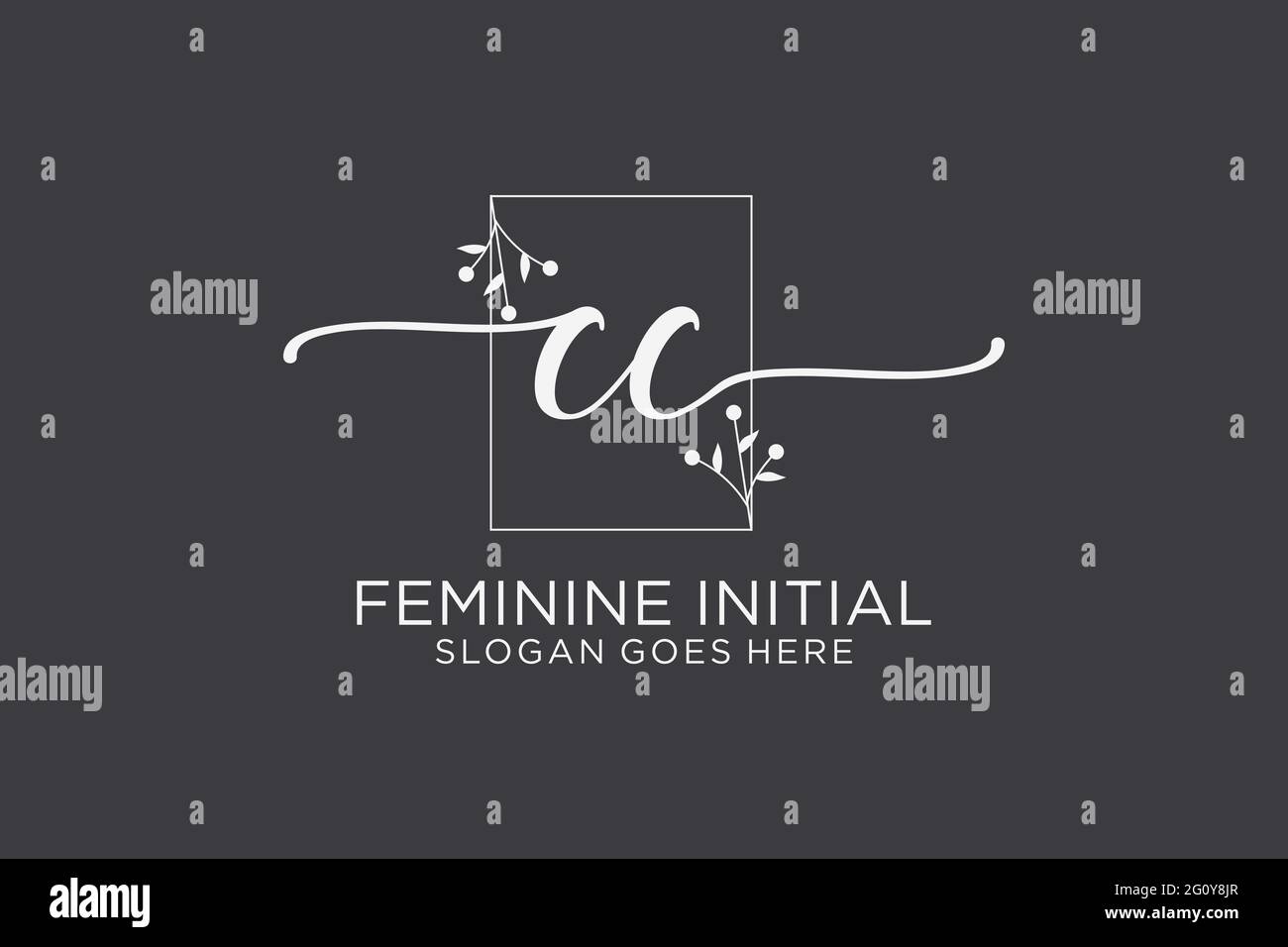 CC beauty monogram and elegant logo design handwriting logo of initial ...