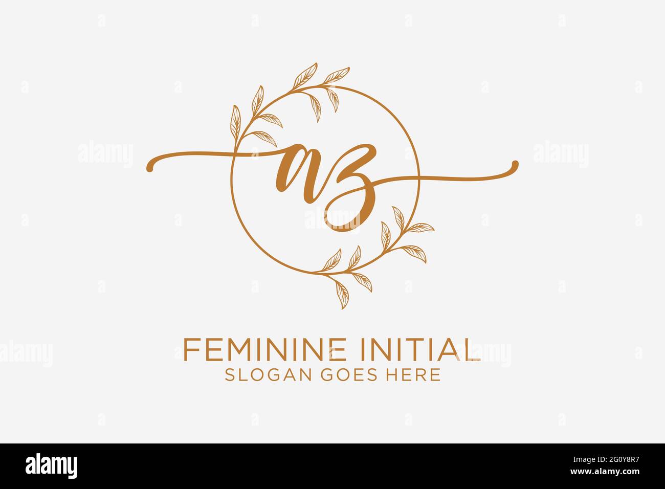 AZ beauty monogram and elegant logo design handwriting logo of initial ...