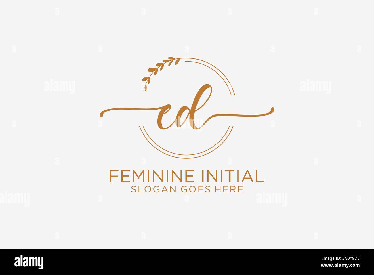ED beauty monogram and elegant logo design handwriting logo of initial ...