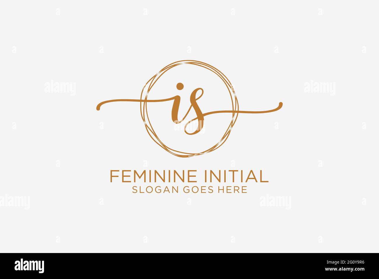 IS beauty monogram and elegant logo design handwriting logo of initial ...