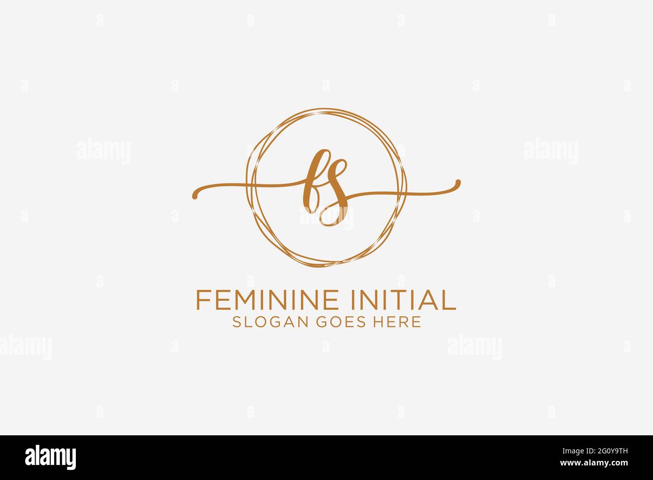 FS beauty monogram and elegant logo design handwriting logo of initial ...