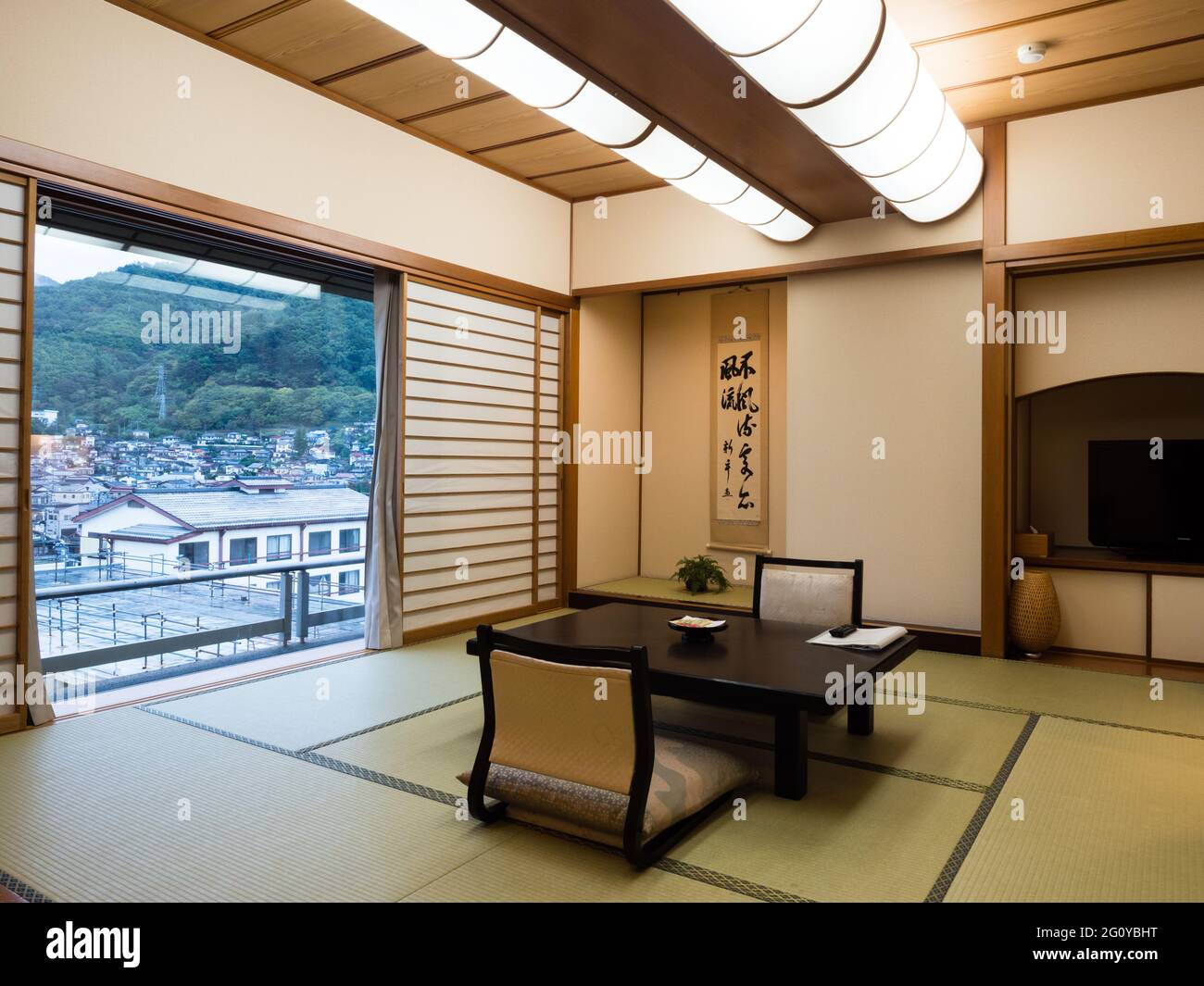 Suwa, Japan October 21, 2017 Traditional Japanese style room with