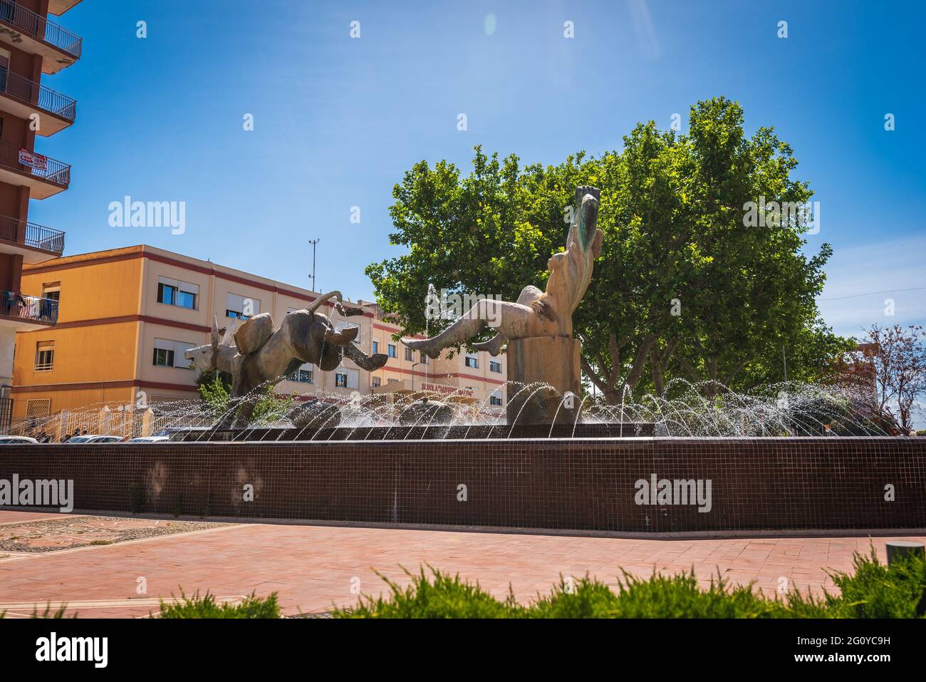 Fontana del Vino in Marsala, Trapani, Sicily, Italy, Europe Stock Photo