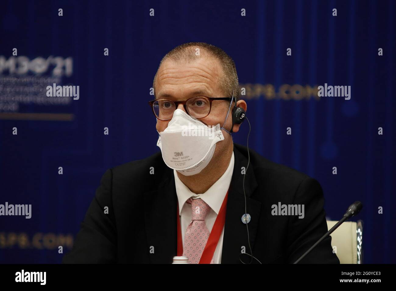 Saint Petersburg, Russia. 03rd June, 2021. Hans Henri Marcel Paul Kluge, Regional Director for Europe of the World Health Organization (WHO), seen during the St. Petersburg International Economic Forum. Credit: SOPA Images Limited/Alamy Live News Stock Photo