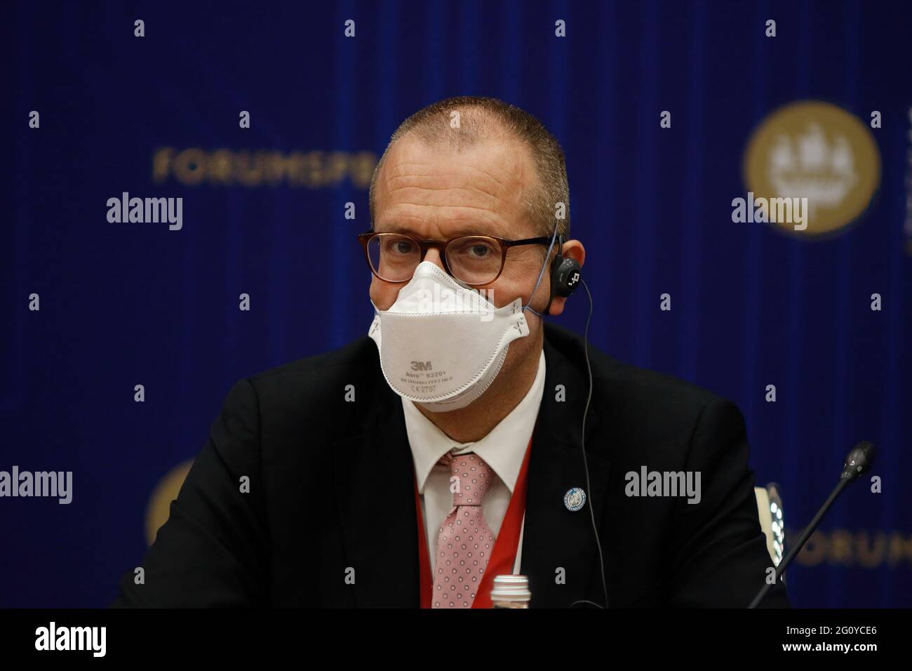 Saint Petersburg, Russia. 03rd June, 2021. Hans Henri Marcel Paul Kluge, Regional Director for Europe of the World Health Organization (WHO), seen during the St. Petersburg International Economic Forum. Credit: SOPA Images Limited/Alamy Live News Stock Photo
