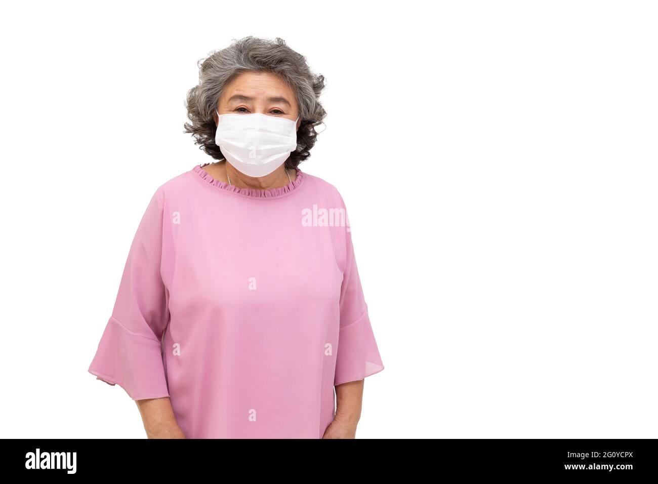 Mature woman wearing facial mask hi-res stock photography and images ...
