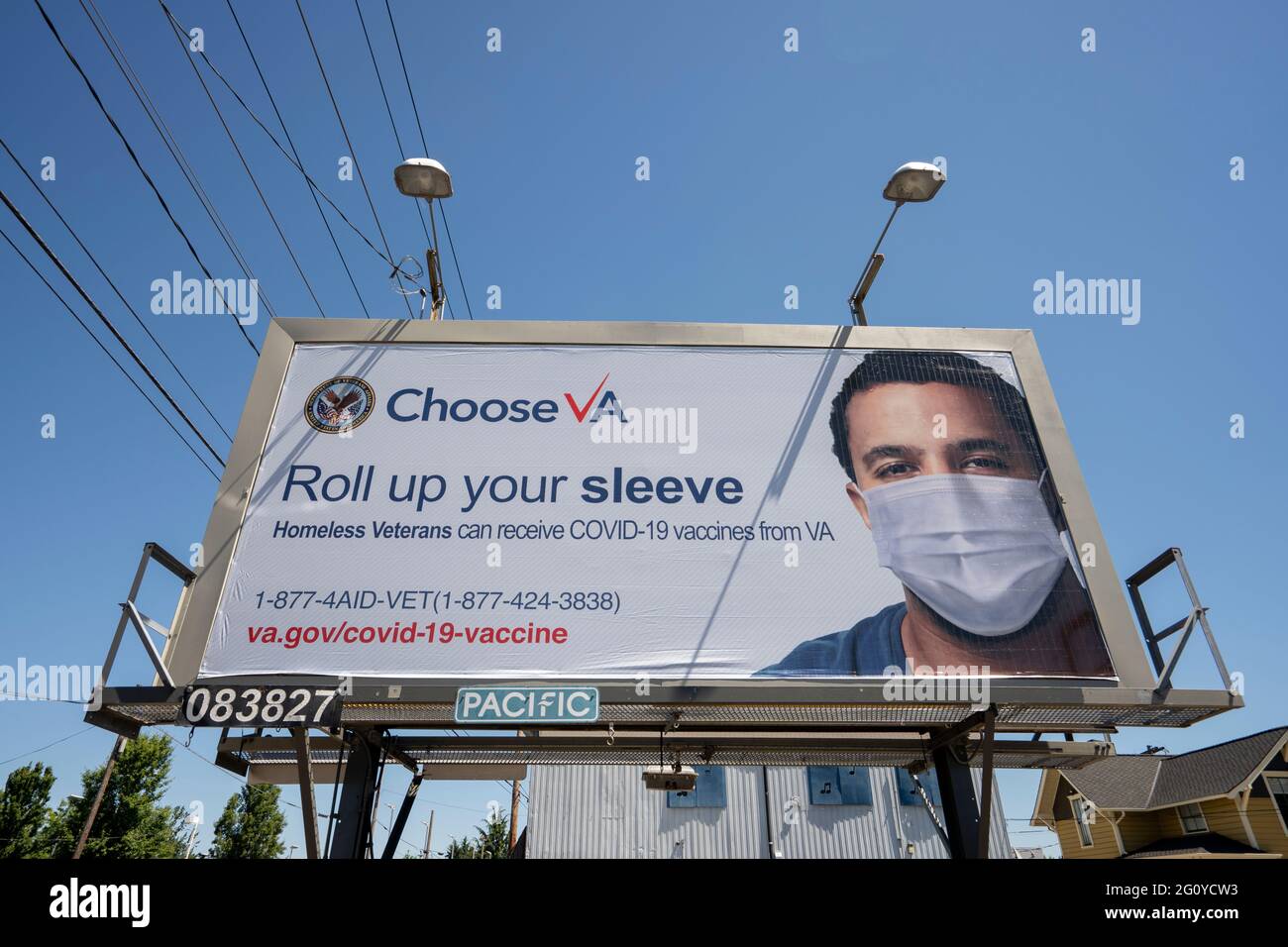 Choose Va Billboard Is Seen In Oregon City That Promotes Covid 19 Vaccines At Va Us Department Of Veterans Affairs On Thursday June 3 21 Stock Photo Alamy