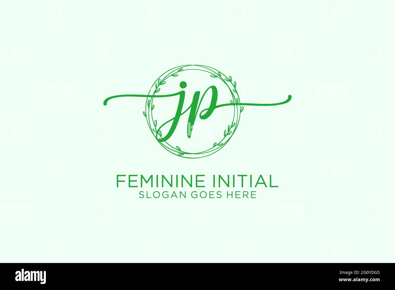 JP beauty monogram and elegant logo design handwriting logo of initial ...