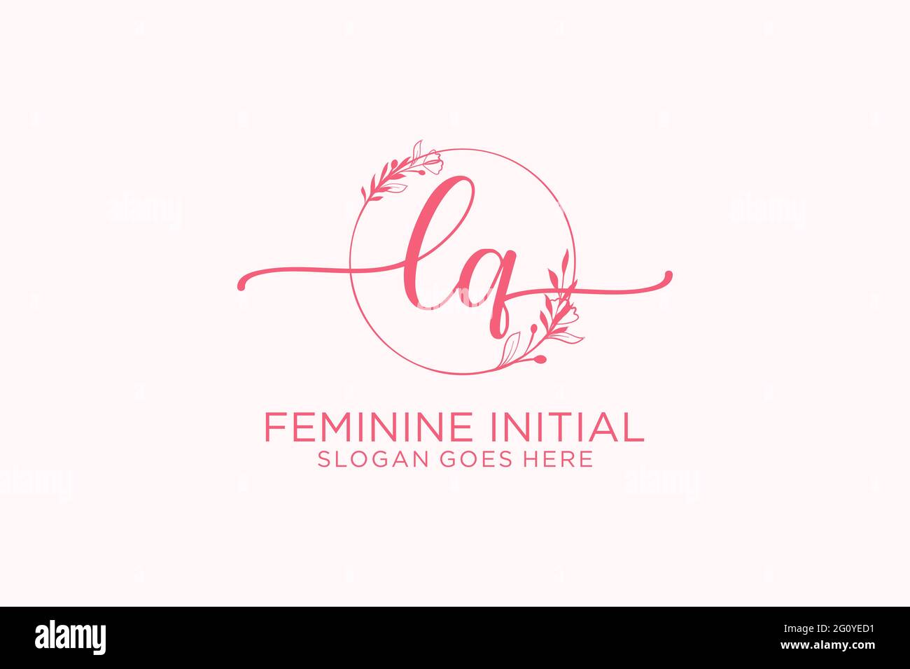 LQ beauty monogram and elegant logo design handwriting logo of initial ...