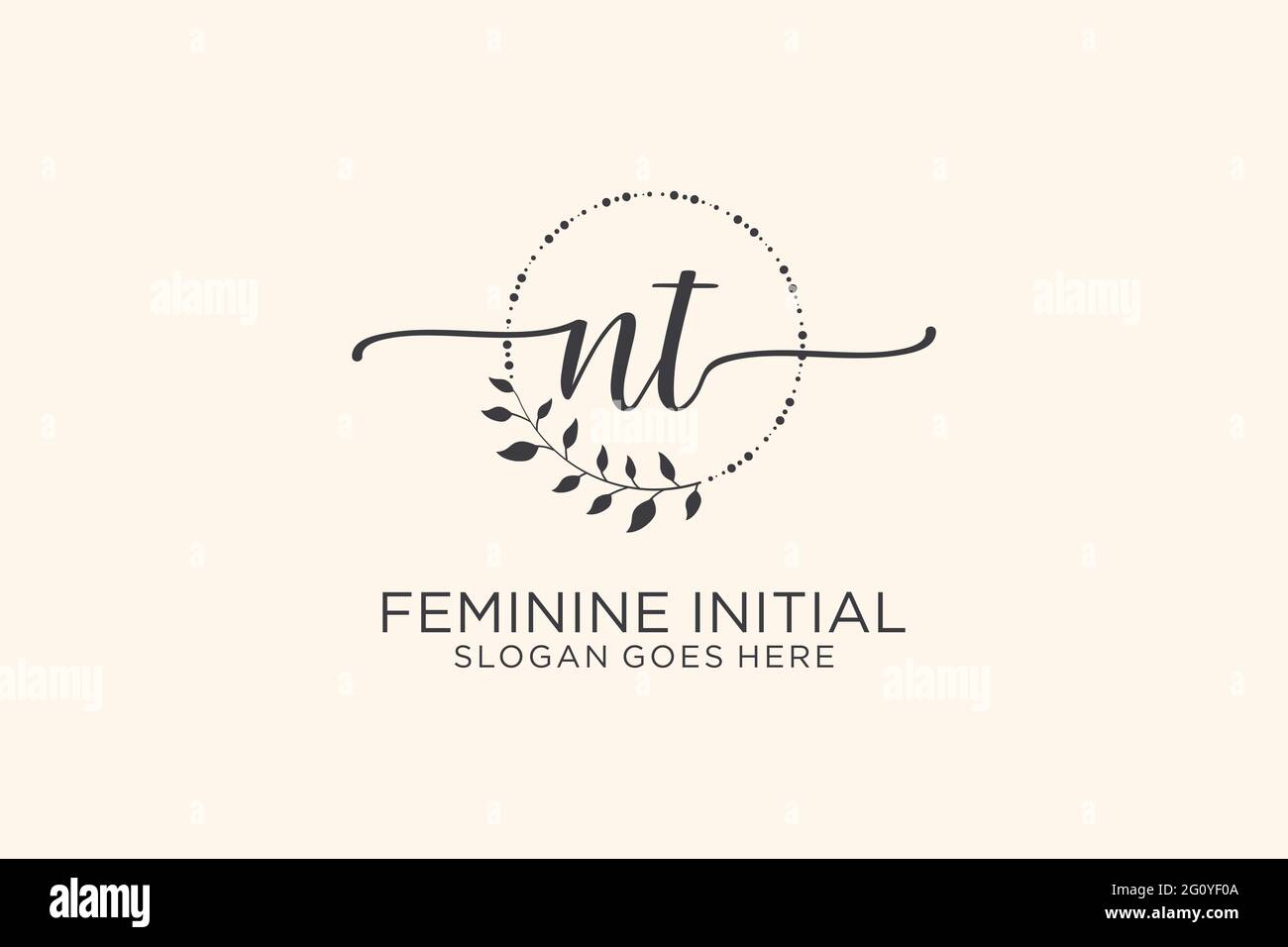 TN Beauty vector initial logo art, handwriting logo of initial signature,  wedding, fashion, jewerly, boutique, floral and botanical with creative  temp Stock Vector Image & Art - Alamy