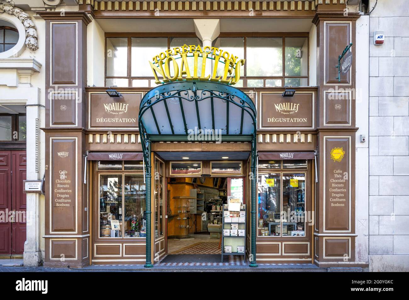 Torrefaction Noailles, a classic coffee roaster on La Canebière, Marseille  Stock Photo - Alamy