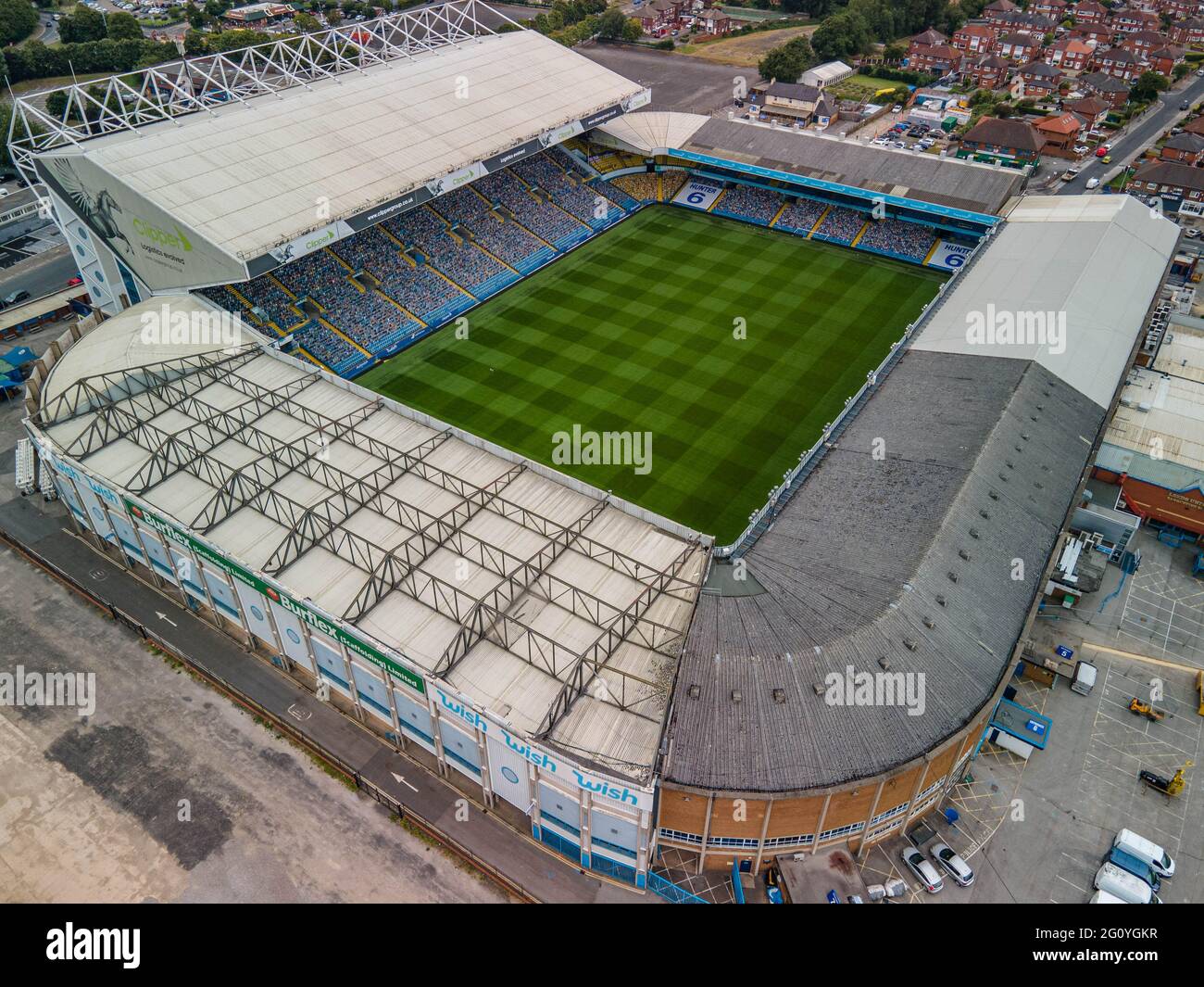 Elland road the home of leeds united football club hires stock