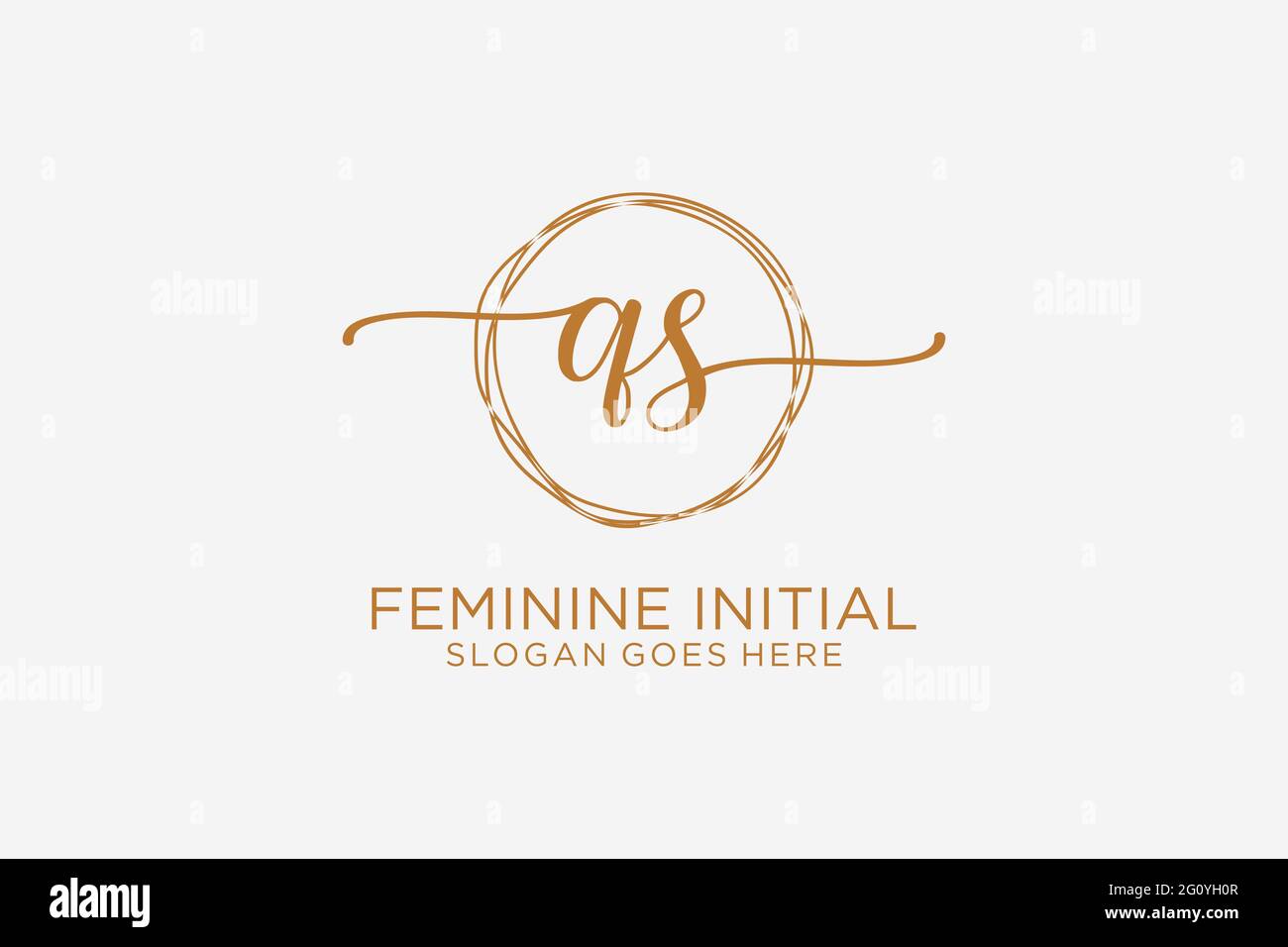QS beauty monogram and elegant logo design handwriting logo of initial ...