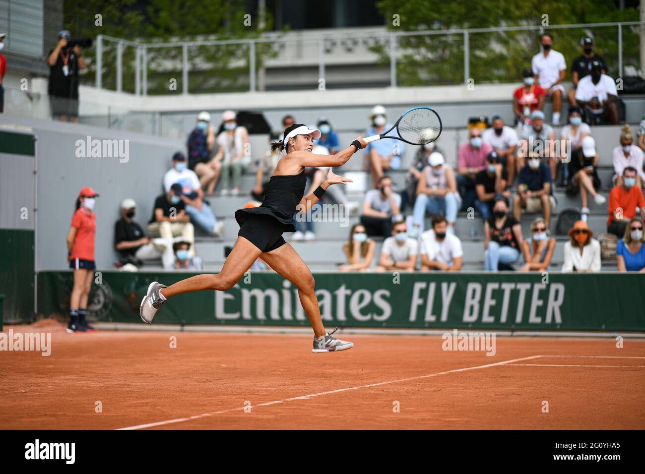 Paris, France. 03rd June, 2021. Wang Qiang of China during the Roland-Garros 2021, Grand Slam tennis tournament on June 3, 2021 at Roland-Garros stadium in Paris, France - Photo Victor Joly/DPPI/LiveMedia Credit: Independent Photo Agency/Alamy Live News Stock Photo
