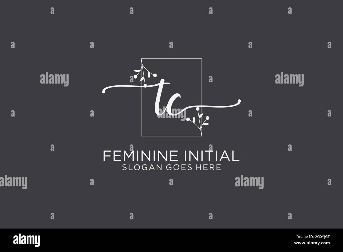 TC beauty monogram and elegant logo design handwriting logo of initial ...