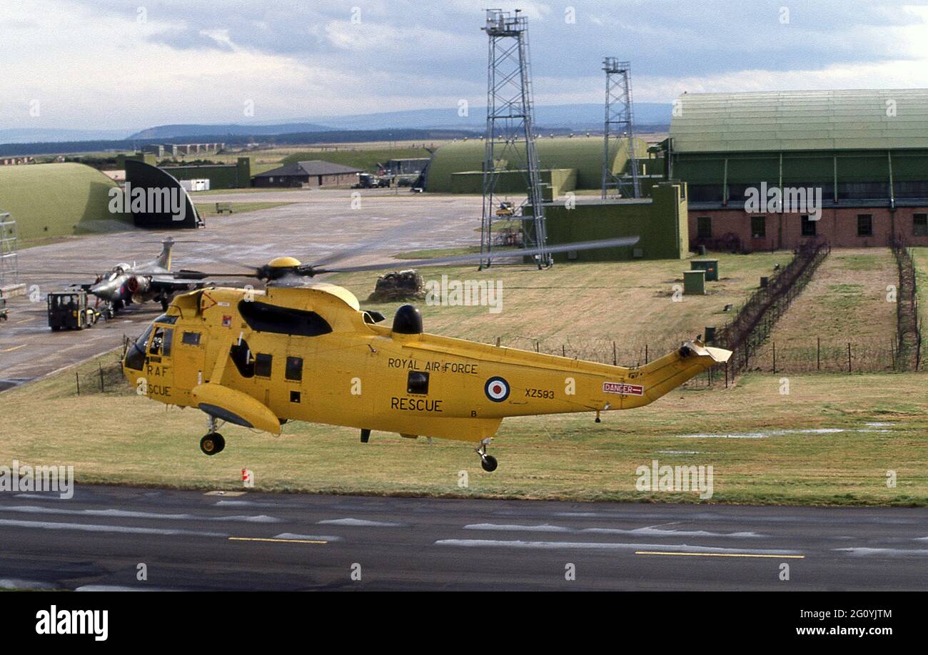 202 Squadron RAF Lossiemouth Moray Scotland.RAF Rescue Sea King ...