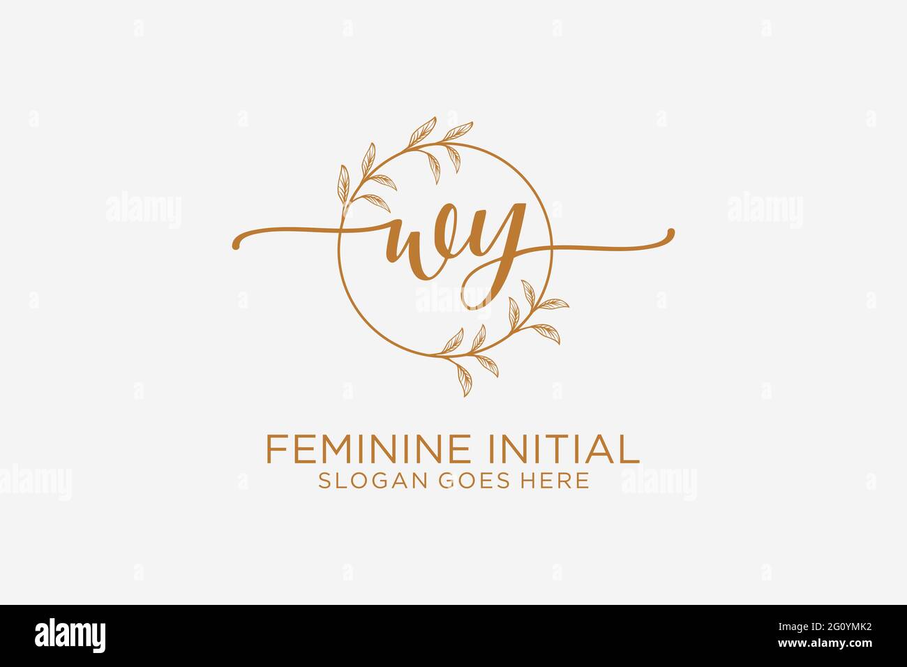 WY beauty monogram and elegant logo design handwriting logo of initial ...