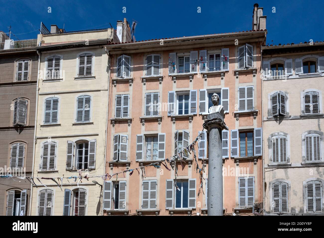 The Fountain Fontaine D Homere At The Place D Aubagne Marseille Stock Photo Alamy