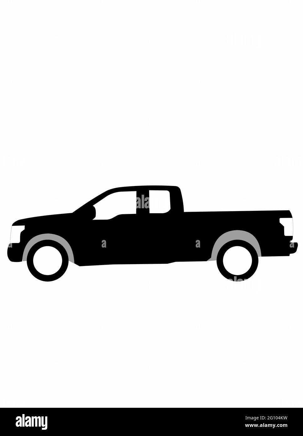 Big American pickup truck of the USA vector  ford F150 Stock Vector