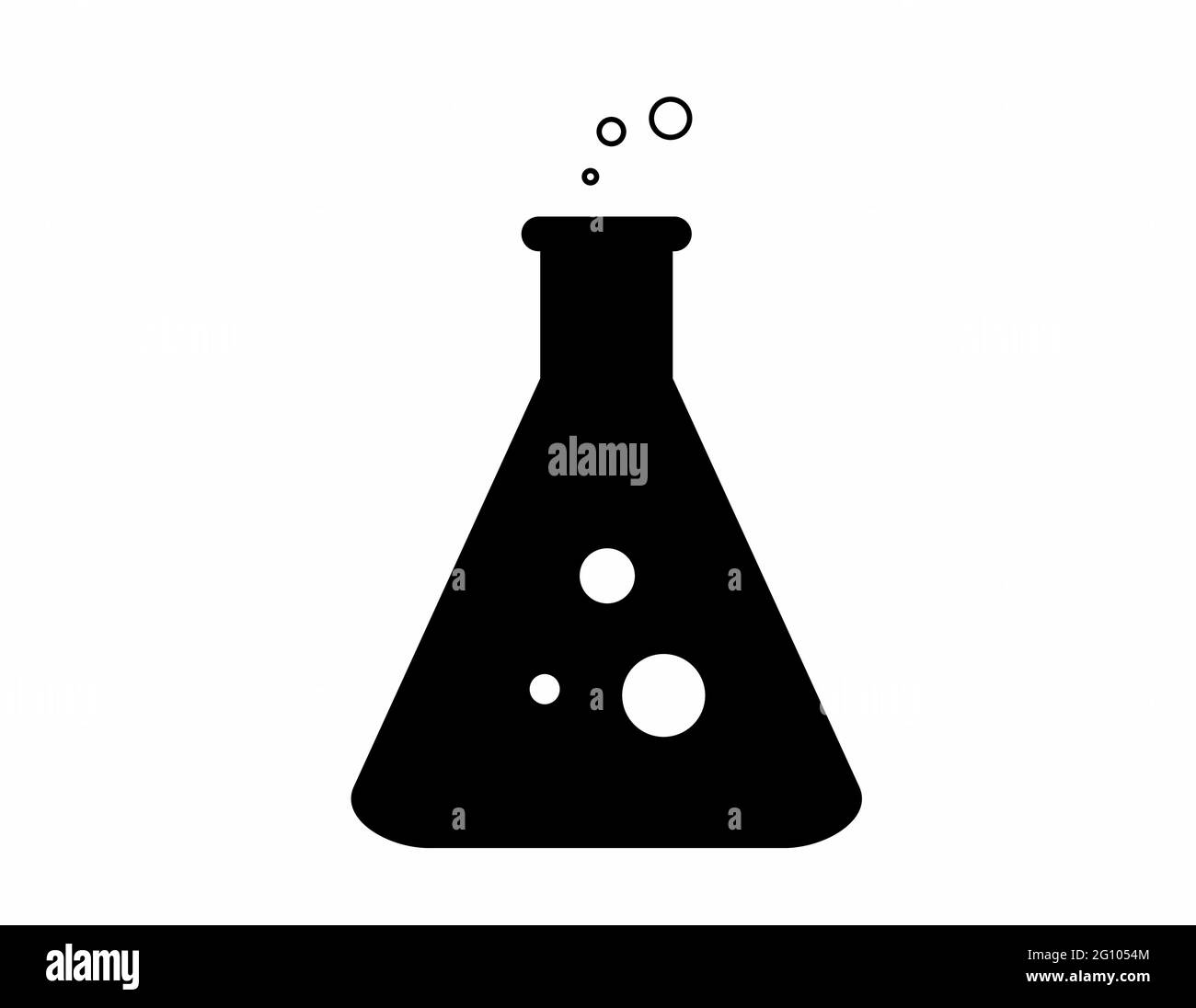 chemical logo in black and white isolated vector for logo, sign, apps or website Stock Vector